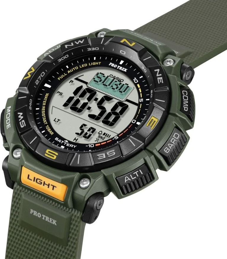 Casio PRO-TREK PRG-340-3DR Kol Saati Casio PRO-TREK PRG-340-3DR Kol Saati