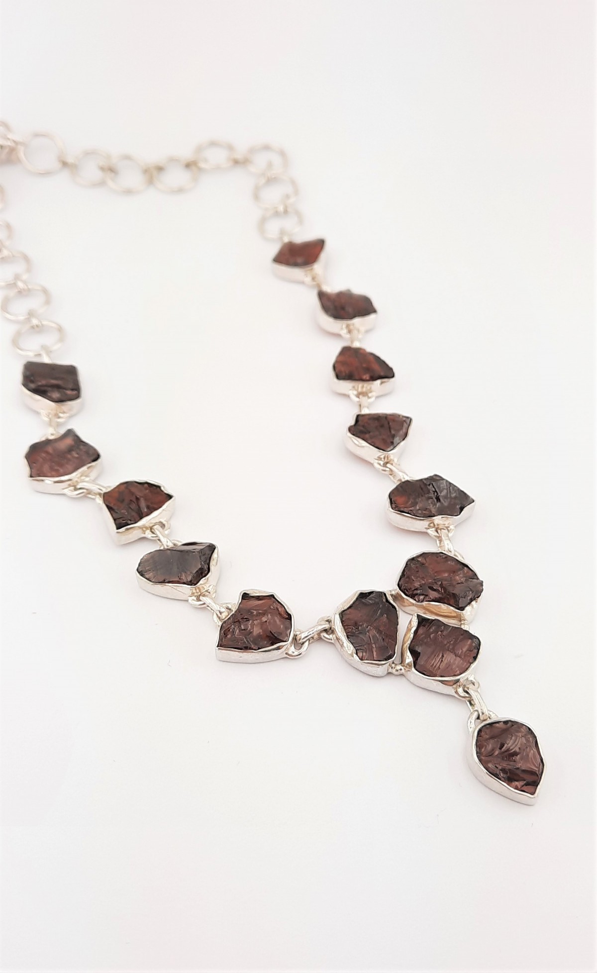 Garnet Taşlı Gümüş Kolye Garnet Taşlı Gümüş Kolye