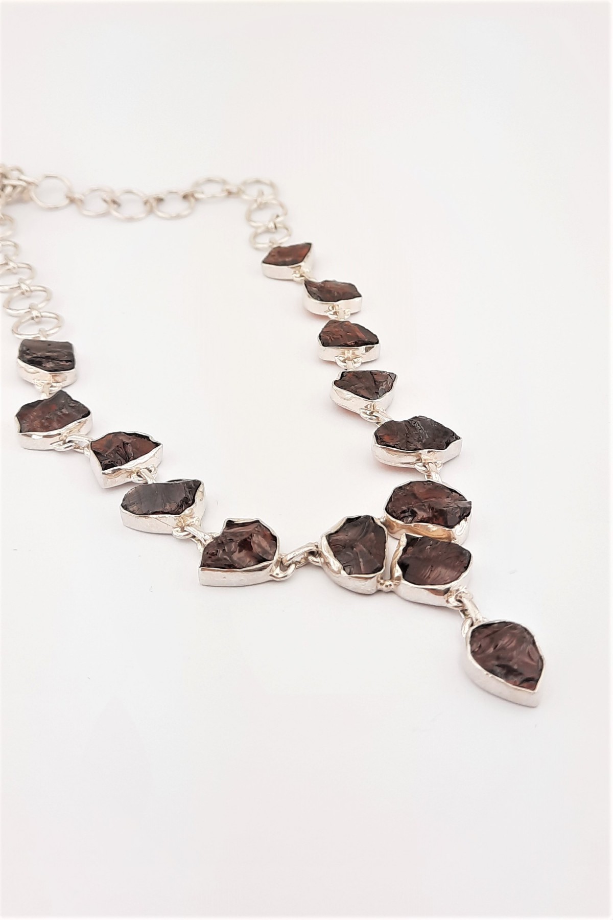 Garnet Taşlı Gümüş Kolye Garnet Taşlı Gümüş Kolye