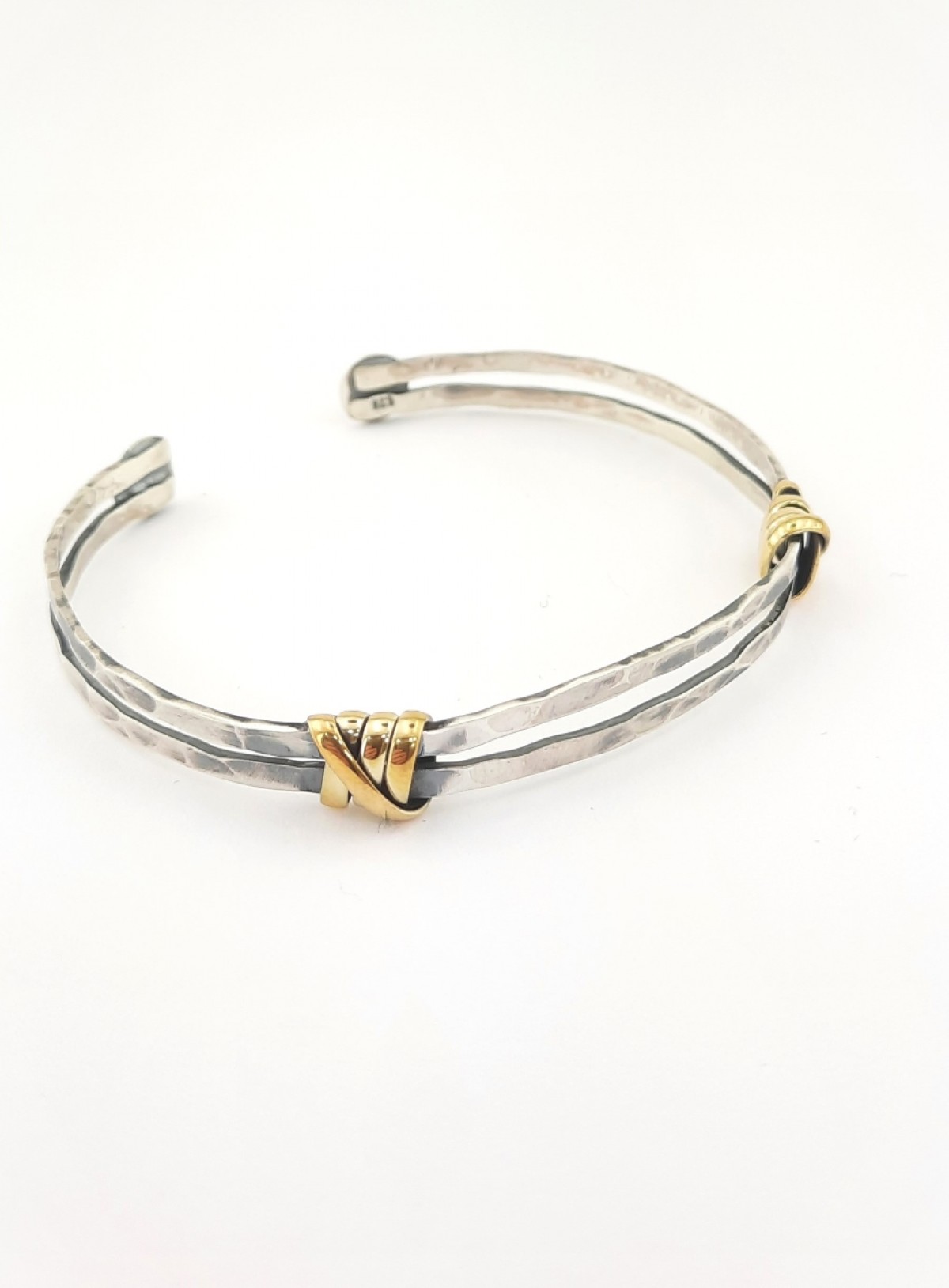 Gold Düğümlü Gümüş Bilezik Gold Düğümlü Gümüş Bilezik