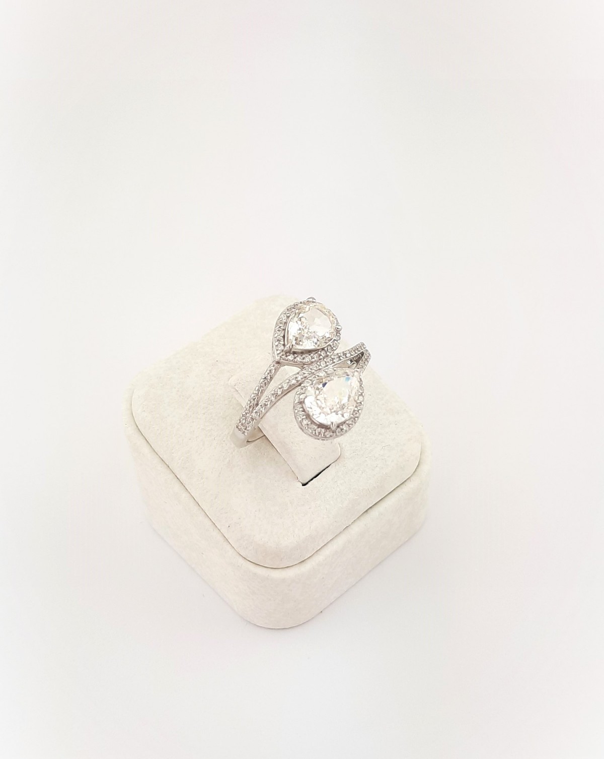 İkili Damla Model Gümüş Yüzük İkili Damla Model Gümüş Yüzük