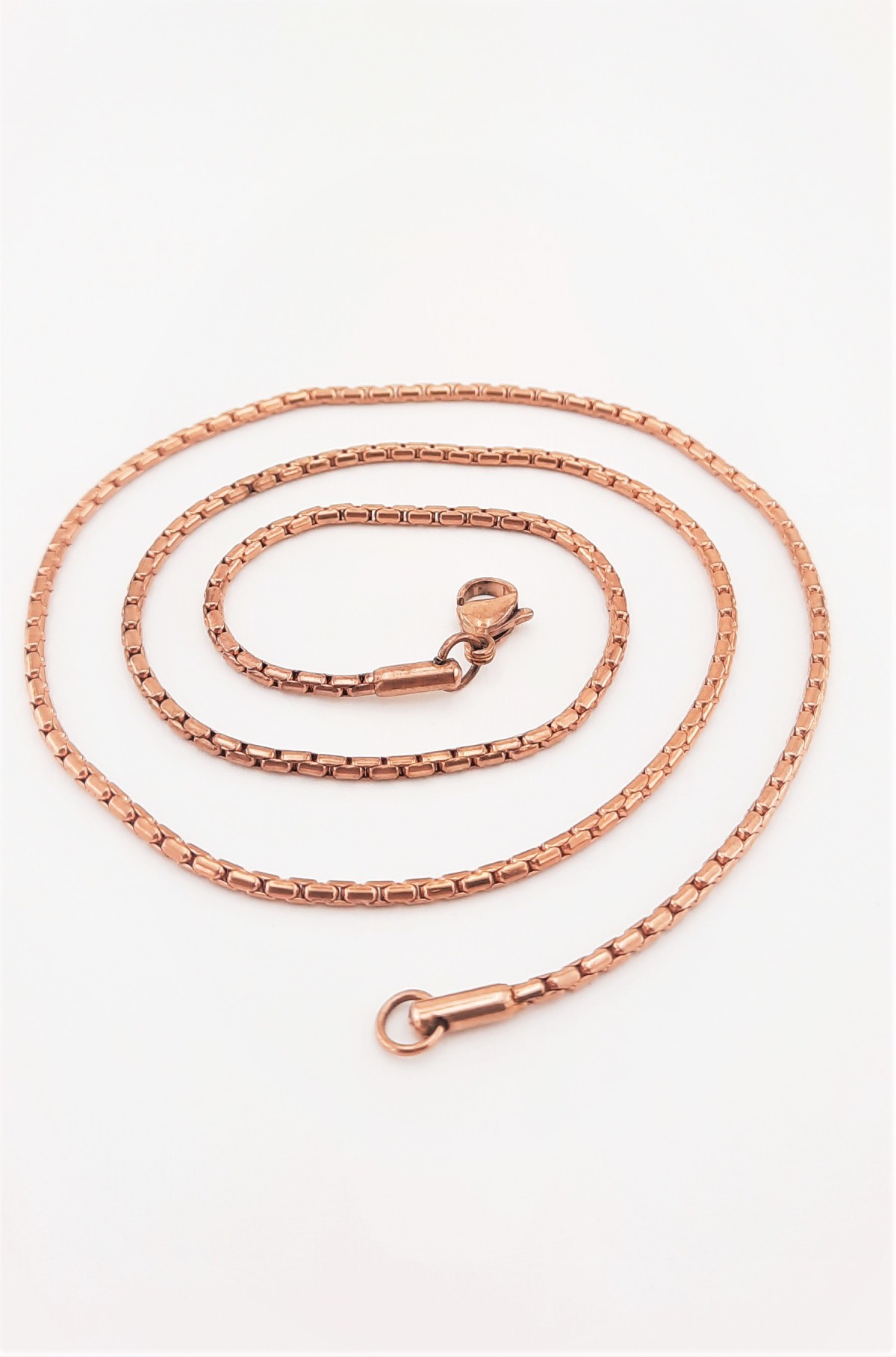 İnce Silindir Model Rosegold Çelik Zincir Kolye İnce Silindir Model Rosegold Çelik Zincir Kolye