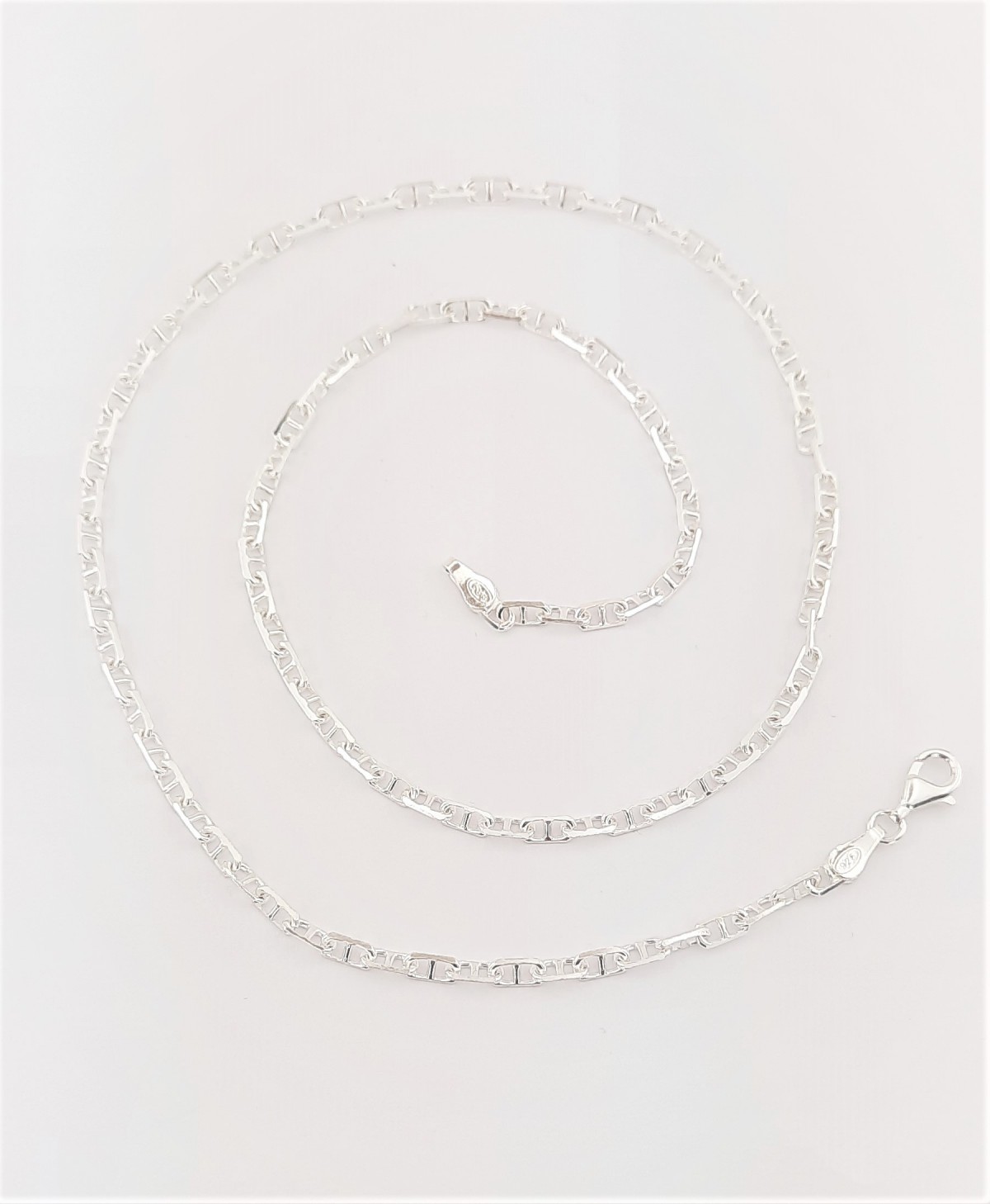 Kalın Barlı Gümüş Zincir Kolye (55 cm) Kalın Barlı Gümüş Zincir Kolye (55 cm)
