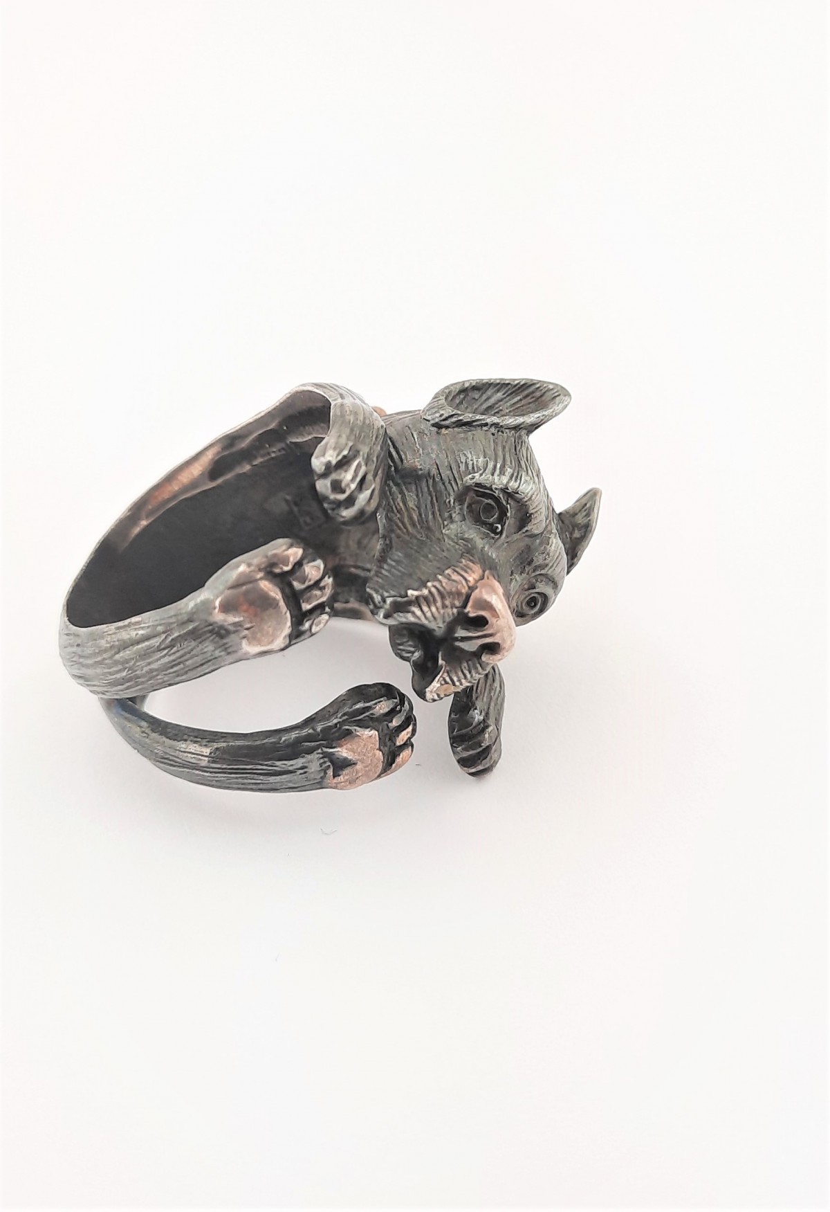 Köpek Tasarım Gümüş Yüzük Köpek Tasarım Gümüş Yüzük