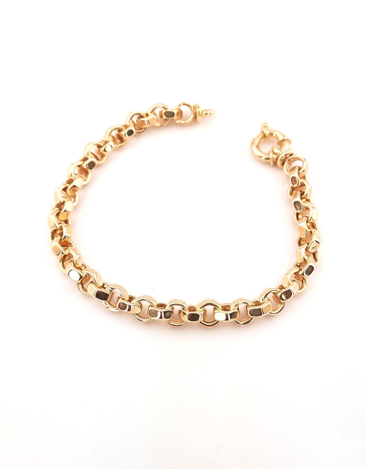 Köşeli Halkalı Gümüş Bileklik Köşeli Halkalı Gümüş Bileklik