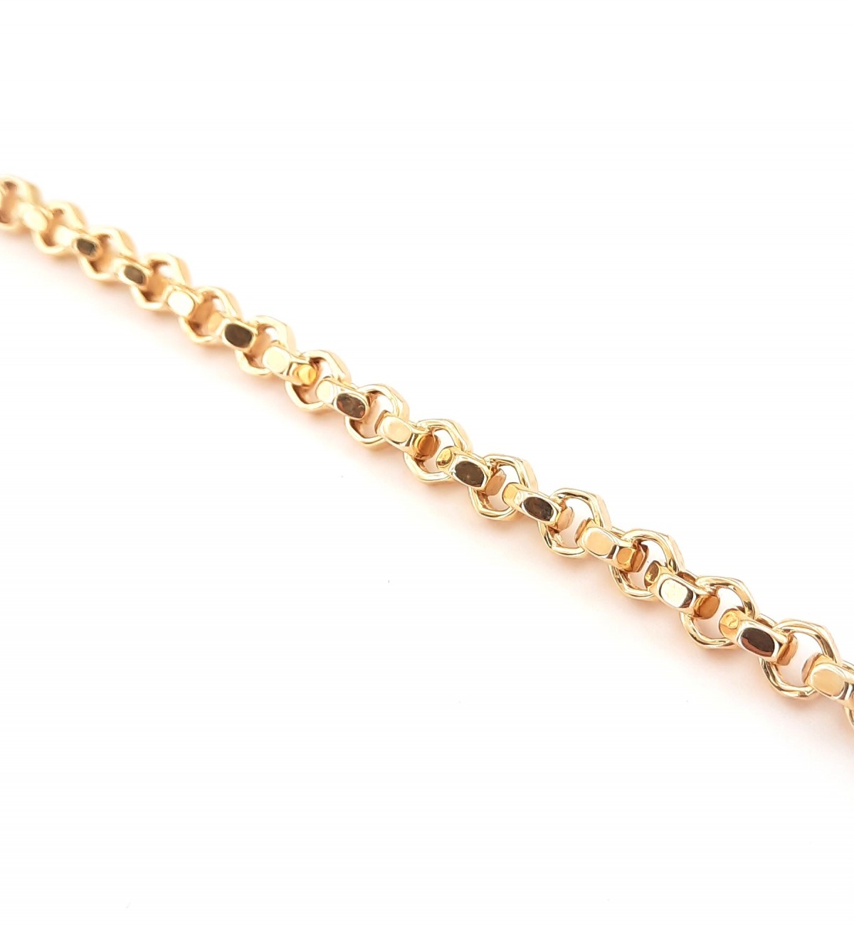 Köşeli Halkalı Gümüş Bileklik Köşeli Halkalı Gümüş Bileklik