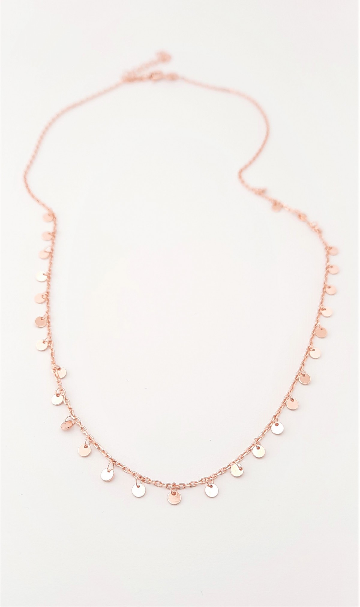 Minik Pullu Rosegold Gümüş Kolye Minik Pullu Rosegold Gümüş Kolye