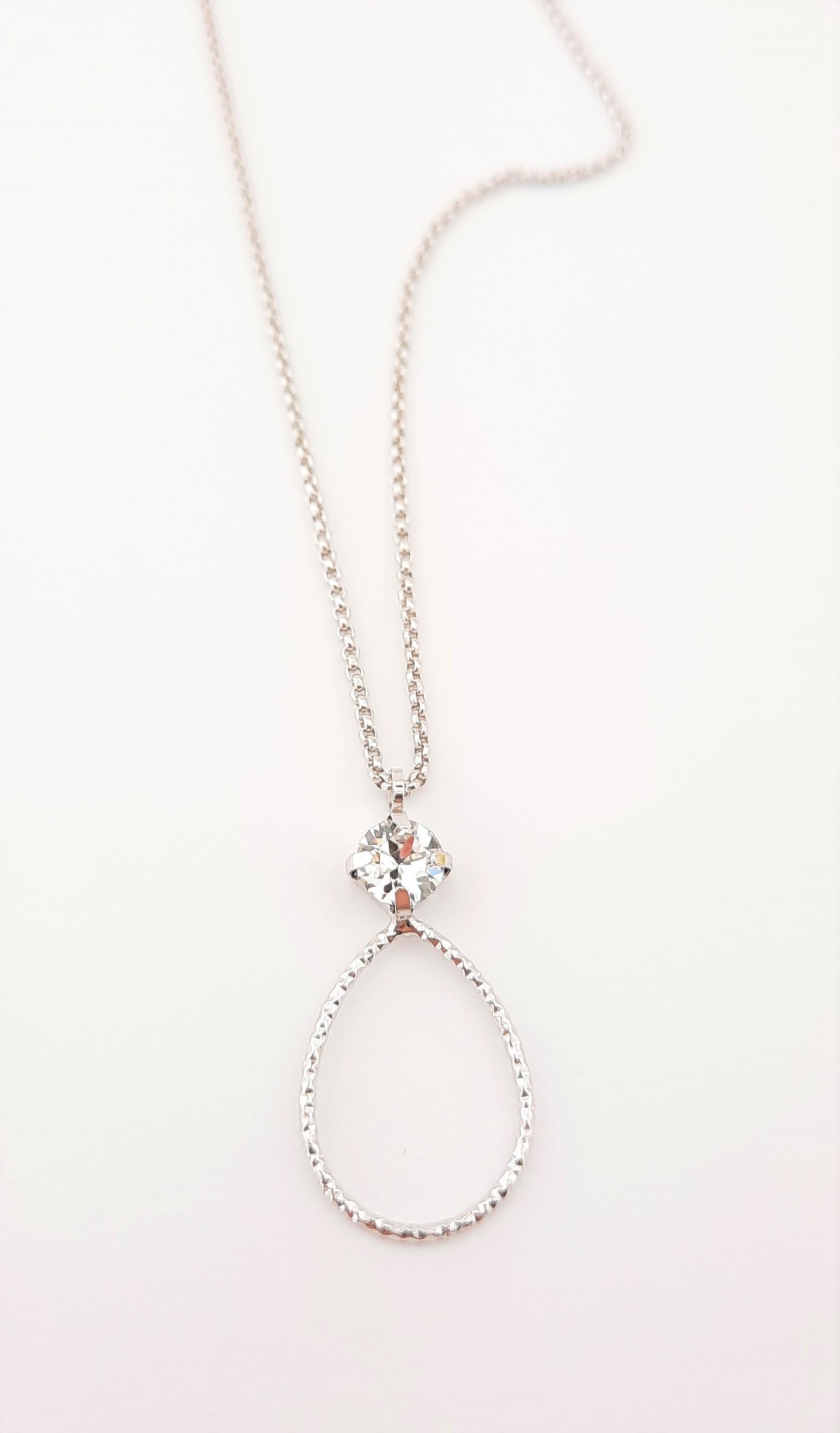 Swarovski Taşlı Trend Gümüş Kolye