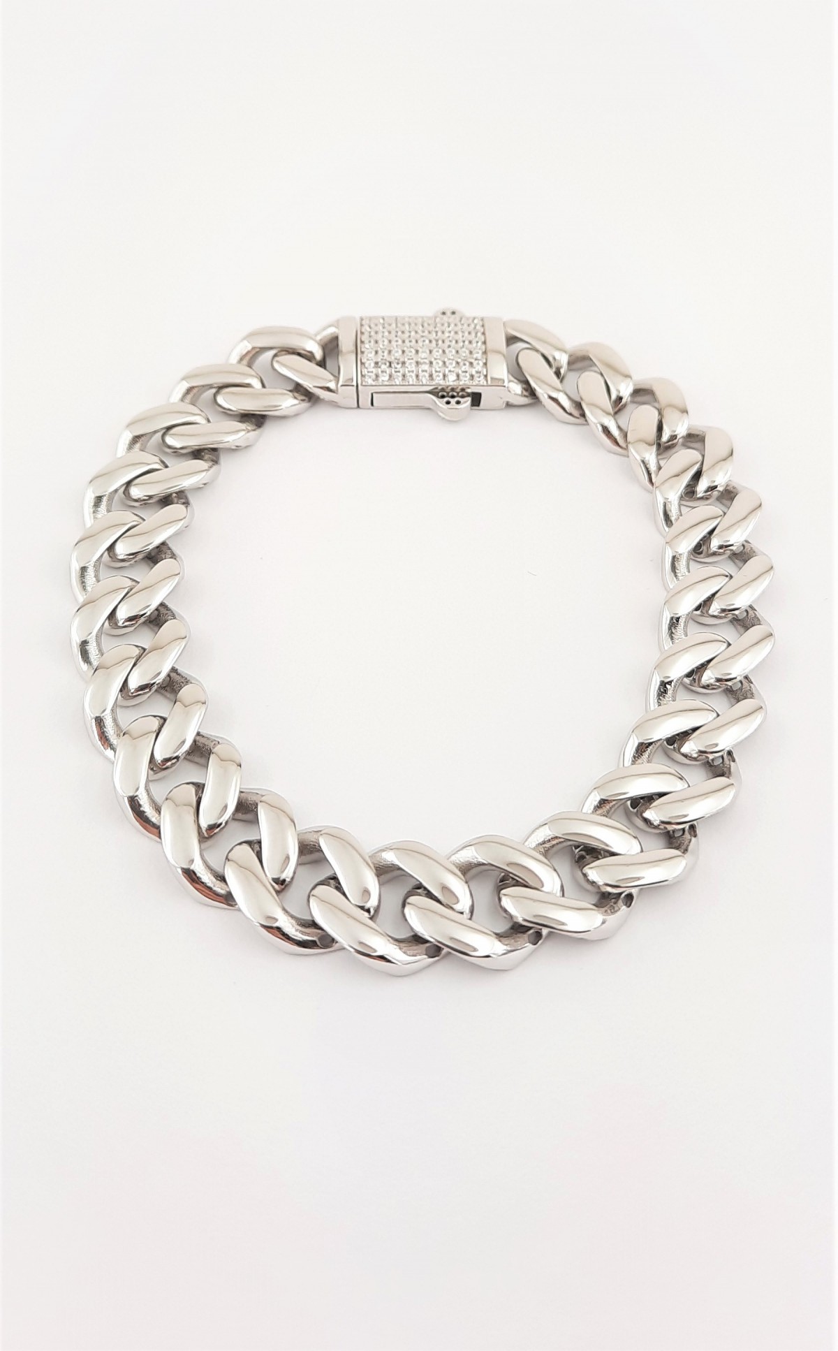 Taşsız Monaco Chain Gümüş Bileklik Taşsız Monaco Chain Gümüş Bileklik