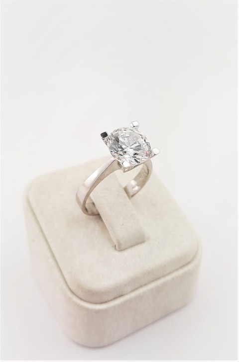 2.75 Karat Creative Diamond Tektaş Gümüş Yüzük