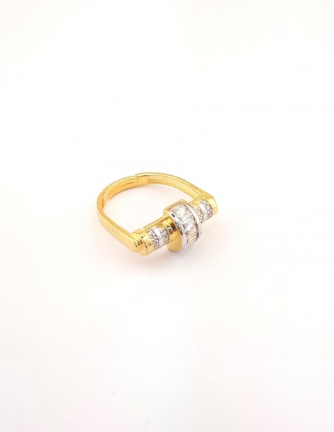 Baget Taşlı Trend Gümüş Yüzük