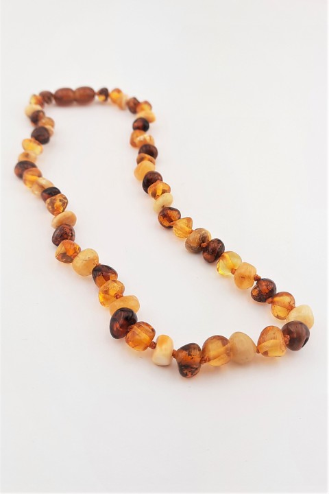 Damla Kehribar Bebek Kolyesi (34 cm)