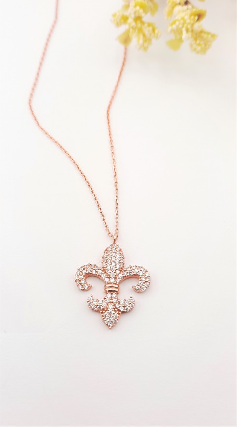 Fleur-De-Lis Gümüş Kolye