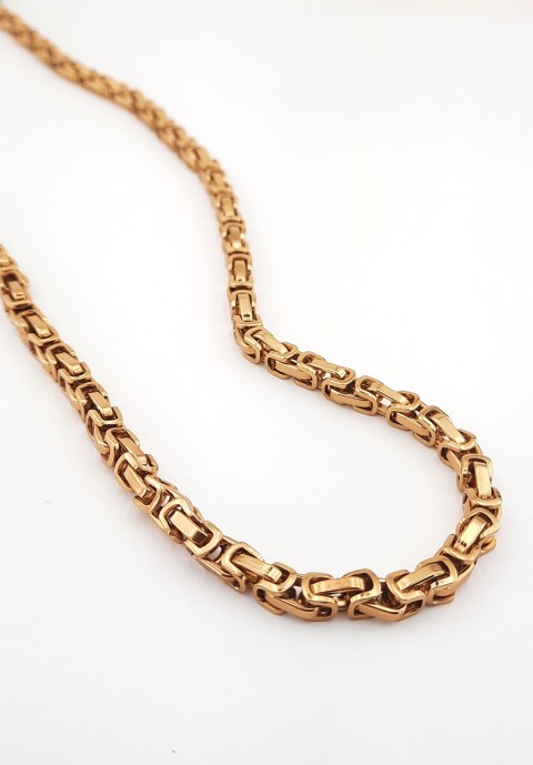 Kral Model Gold Çelik Zincir