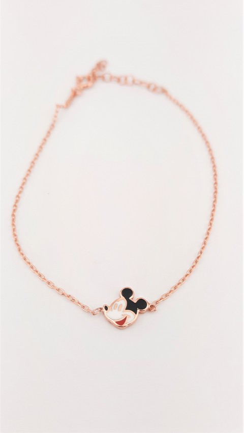 Mickey Mouse Gümüş Bileklik