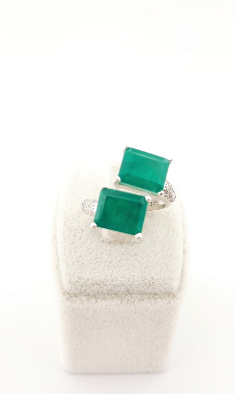 Paraiba Turmalin Taşlı Gümüş Yüzük