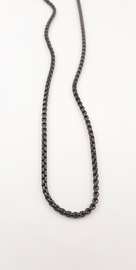 Siyah Çelik Zincir Kolye