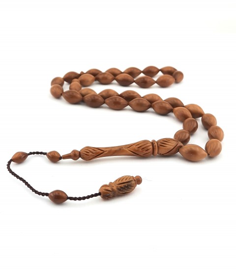 Sistemli Püsküllü Arpa Kesim Kalem İşçilikli Kuka Tespih