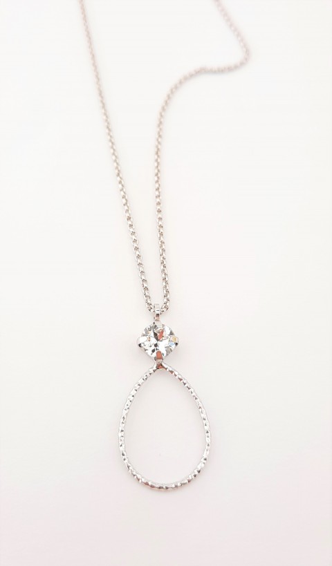 Swarovski Taşlı Trend Gümüş Kolye