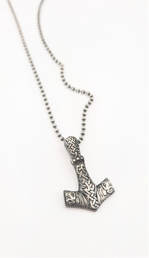 Thor'un Çekici - Mjolnir Gümüş Kolye